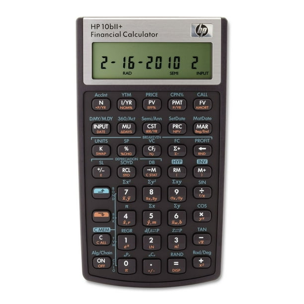 Calculadora financiera HP 10bII+ LCD de 12 dígitos