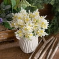 thumbnail image 2 of Yooshoverk Faux Floral Bouquet Home Decor Artificial Flower Arrangement Realistic Touch Lifelike Stems For Centerpieces Vase Fillers Table Decor Wedding Accent Long Lasting Blooms No Water Needed, 2 of 7