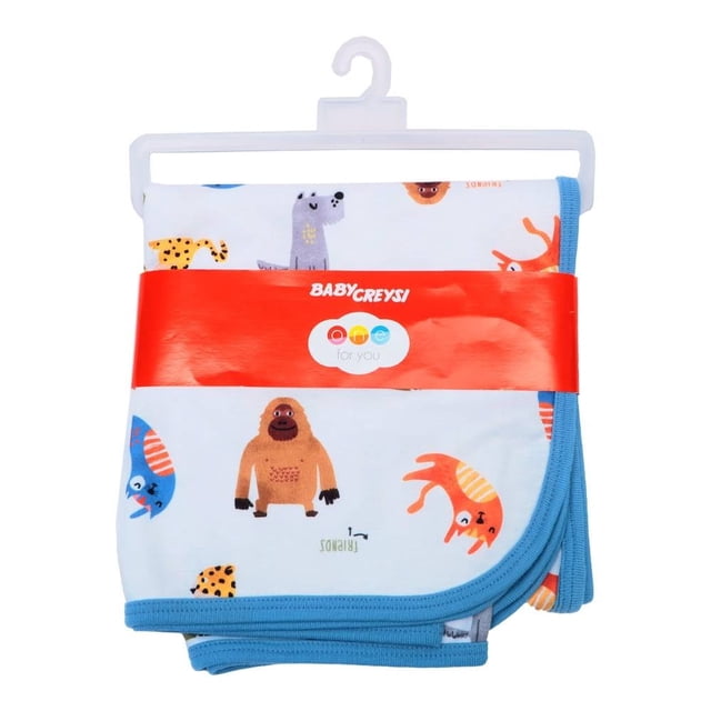Conjunto Baby Creysi Niño Sabana, Gorro y Manoplas Animales Multicolor 3 Piezas