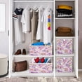 thumbnail image 6 of Foldable Fabric Storage Bin Home Cubes Clothing Organizer Bins Large Collapsible Box Basket for Home Organizer Lavender and Pink Flowers, 6 of 7