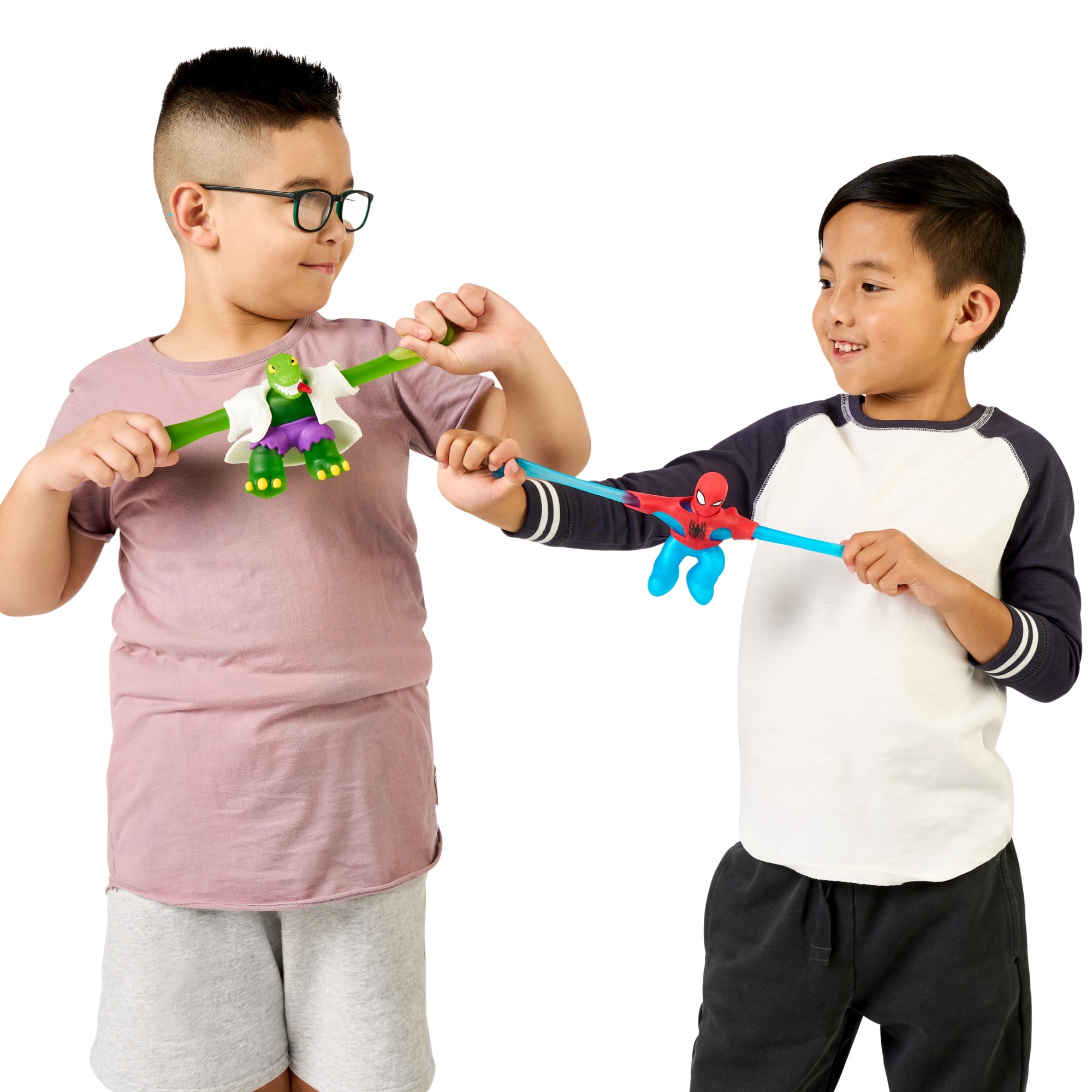 Heroes of Goo Jit Zu Marvel Goo Shifters Spider-Man VS Lizard, 2 Squishy 4.5" Figures, Ages 4+