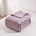 thumbnail image 5 of Hiroekza Throw Blanket Solid Colour Flannel Rabbits Hair Blanket Nap Cover Blanket Heavy Sofa Blanket Velvet Blanket Throw Blanket for Couch, 5 of 8
