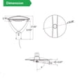 thumbnail image 4 of Chiuer LED Adjustable Swivel Post Top Light 100/80/60 Watt Color Selectable 30K/40K/50K 100-277V, 4 of 6