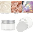 thumbnail image 4 of 12pcs PET Plastic Cream Jar Refillable Lotion Containers Travel Gel Container with Aluminum Ribbed Cap Column Clear 71x49.5mm Capacity: 120ml(4.06fl. oz), 4 of 6