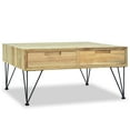 thumbnail image 2 of vidaXL Table Basse 80x80x40 cm Teck Massif, 2 of 5