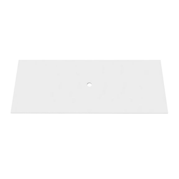48" Modern Solid Surface Minimalist Thin Vanity Countertop - White