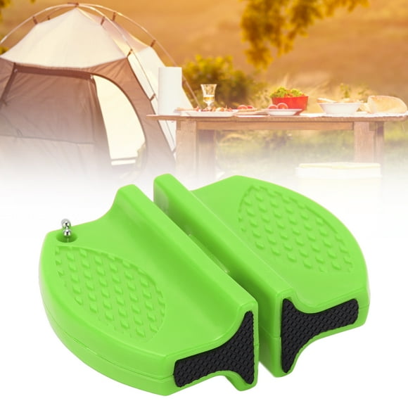 Aiguiseur de Couteaux Portable Mini Multifonctionnel Double Face pour Usage Extérieur
