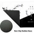 thumbnail image 4 of Black White Cherry Blossom Mouse Pad Japanese Sakura Death Life Flower Extended Desk Mat 90X40 CM Non-Slip Rubber Base Stitched Edge Large xxl Playmat for Gaming Laptop Computer Desktop 35.4×15.7 Inch, 4 of 6