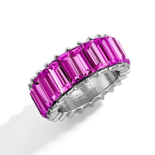 Nuevos anillos de lujo de Zirconia cúbica para mujer, anillos de dedo chapados en cobre rojo y azul a la moda, declaración de circón, venta al por mayor, joyería a granel Tan Jianjun unisex