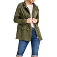 thumbnail image 5 of FashionMille Women Slim Fit Hooded Military Ultra Light-Weight Thin Anorak Utility Hoodie Jacket, 5 of 5