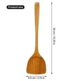 thumbnail image 3 of KDFWDM Teak Wood Spatula for Cooking, Wooden Kitchen Cooking Utensil, Long Handle Solid Wok Spatula Flipper for Serving Scooping Frying Mixing Stirring Eggs Beans,Non-Toxic, 3 of 9