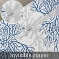 thumbnail image 7 of Sea Turtle Nautical Coral Summer Beach Queen Size Pillow Cover, Pillowcase Protectors with Zipper, Breathable Decorative Throw Pillow Case Cover, Pillow Shams for Couch Sofa 20x30Inch, 7 of 7