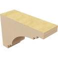 thumbnail image 5 of 2"W x 6"D x 4"H Classic Pescadero Rough Cedar Woodgrain TimberThane Corbel, Primed Tan, 5 of 6