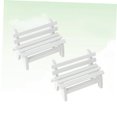 thumbnail image 4 of Hytrove 3PCS Small Garden Bench for Home Decor and Photography Props 11In x 5In, 4 of 8