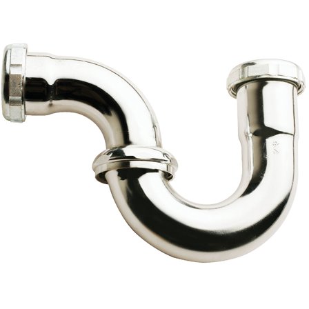 Keeney 1-1/4 In. x 1-1/4 In. Satin Nickel Sink Trap 300RSN