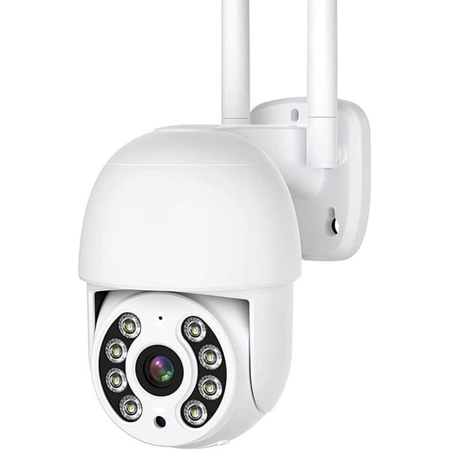 | C05 Cámara de Seguridad Exterior WiFi, ICsee O Tris Home App, 2MP Pan&Tilt 360 Grados, Mini PTZ Cámara Inalámbrica Exterior con Visión Nocturna con Audio Bidireccional, poyo Alexa,2MP