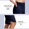 thumbnail image 5 of SHTXOZHI Women's High Waisted Yoga Shorts Athletic Running Workout Gym Shorts with Pockets, 5 of 7