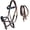 Brown/Beaded, variant on Horse Western Leather Beaded Bitless Sidepull Bridle Reins 77RS18MG-F