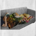 thumbnail image 6 of Spa Soft Flannel Fleece Throw Blanket, Classic Relaxing Day Joy in the Garden Romantic Candles and Orchids, Cozy Plush for Indoor and Outdoor Use, 60" x 80", Purple White and Green, by Ambesonne, 6 of 6