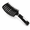 Black boar bristles, variant on Curved Vent Hair Brush, ABS Styling Detangling Comb, 24.5 x 6.5cm Vented Rib Hair Brush for Blow Drying, Scalp Massage, Dust Removal and Daily Hair Styling