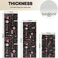 thumbnail image 4 of Pink Breast Cancer Awareness Pattern Kitchen Rugs Sets Of 3,Kitchen Runner Rugs Non Skid Washable,Decorative Kitchen Floor Mats for Kitchen,Sink,Laundry,17"x30"+ 17"x47" + 17"x59", 4 of 6