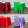 thumbnail image 1 of Nappe Blanche en Polyester Nappe Rectangulaire en Satin, 1 of 3