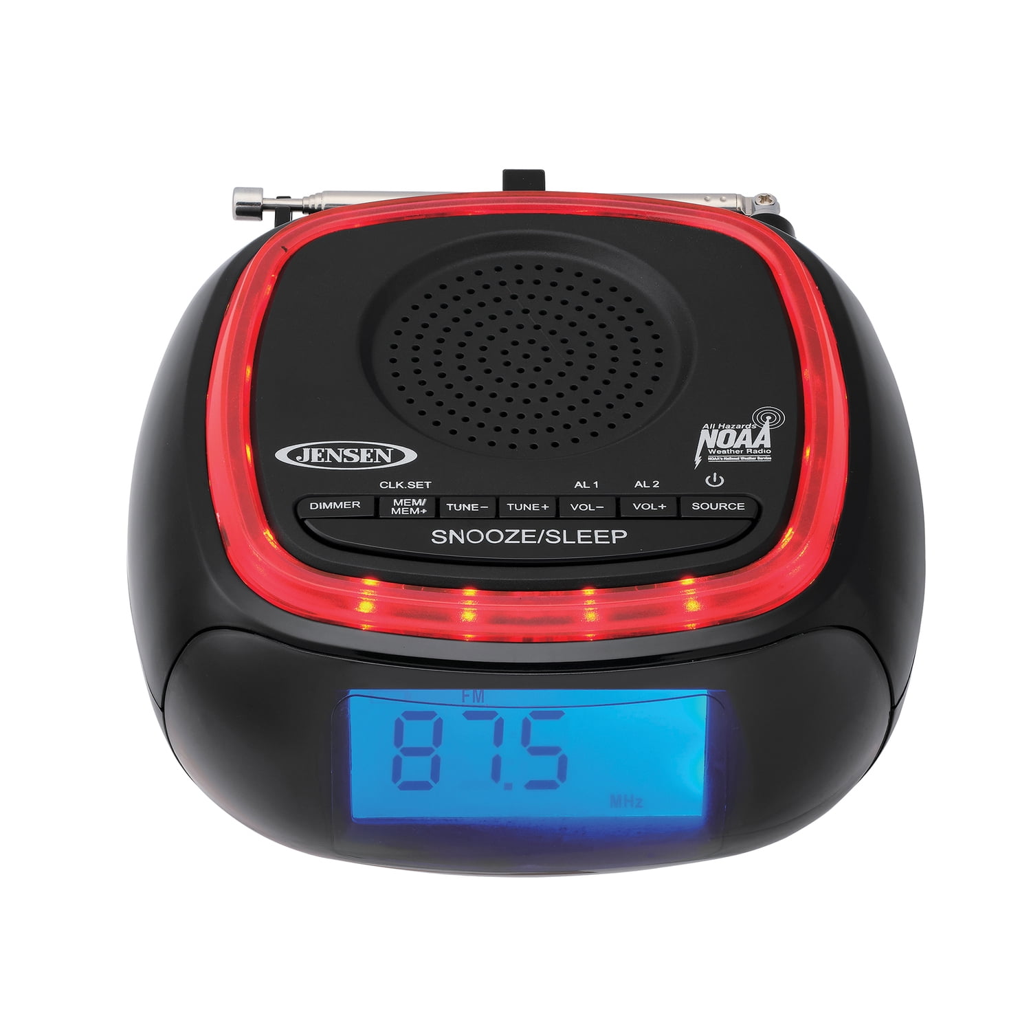 Jensen Jep-725 Clck Rado Emergency Prepardness AM/FM Weather Band Clock Radio