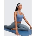 thumbnail image 3 of CRZ YOGA Butterluxe Racerback Sports Bras for Women Padded Y-Back Longline Workout Yoga Tops, 3 of 6
