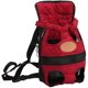 thumbnail image 1 of Paquete Ajustable Para Gato, Manos Libres, Portador De Perro Con Las Piernas Hacia Fuera Delanteras Para Mascotas,Rojo. Afortunado Sencillez, 1 of 2