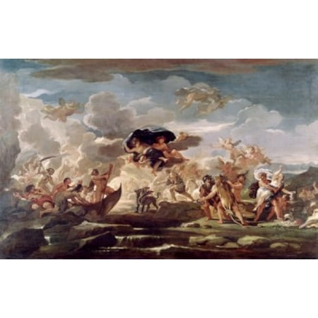 Scene With The Rape Of Proserpine Luca Giordano (1634-1705 Italian) Canvas Art - Luca Giordano (18 x