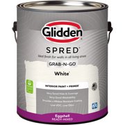 Glidden Spred Grab-N-Go White Eggshell Interior Paint with Primer, 1 Gallon
