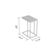 thumbnail image 4 of Safdie & Co. 20"L C-Shape Black Metal Legs Accent Table in Brown Reclaimed Wood, 4 of 4