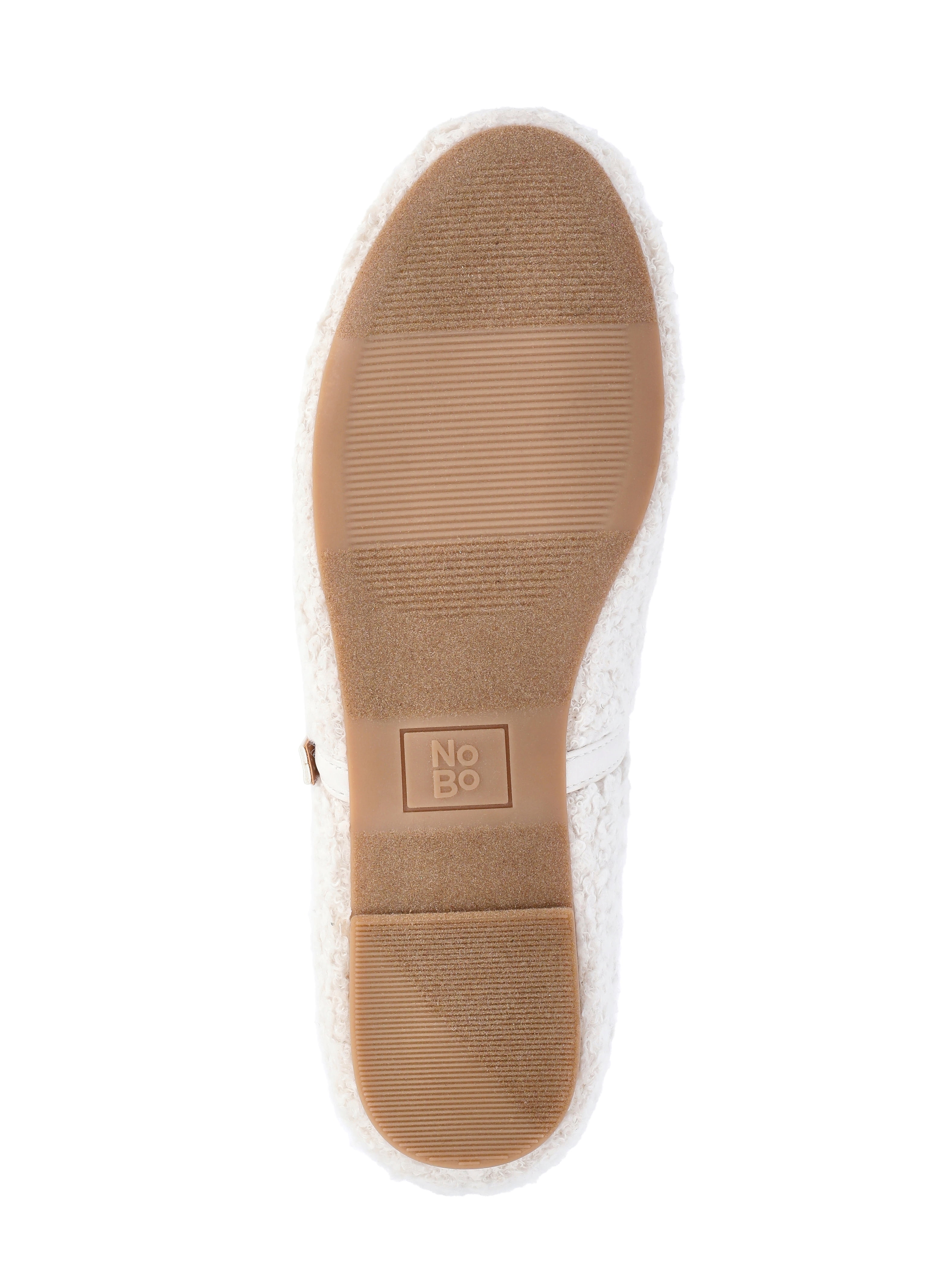 No Boundaries Women's Faux Shearling Mary Jane Flats