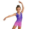 thumbnail image 2 of VOUZZA Gymnastics Leotard for Girls, Long Sleeve Stretch Athletic Romper Playwear Neck Bodysuit Activewear, 2 of 5