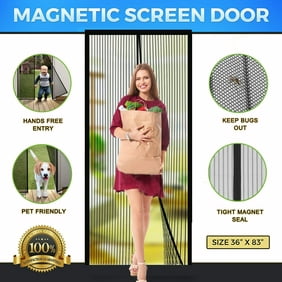 Cozime Magnetic Door Screen Insect Instant Magic Mesh 39 X 83 Inch