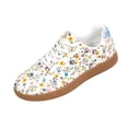 thumbnail image 3 of Willtoo Womens Floral Print Sneakers Casual Lace‑Up Retro Trainer Shoes Lightweight Fashion Flats for Daily Outings, 3 of 6