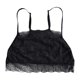 thumbnail image 5 of Top corto de encaje de color liso para mujer - Camisola con tirantes ajustables - Chaleco sexy informal, tejido de encaje - S-XXXL, 5 of 5