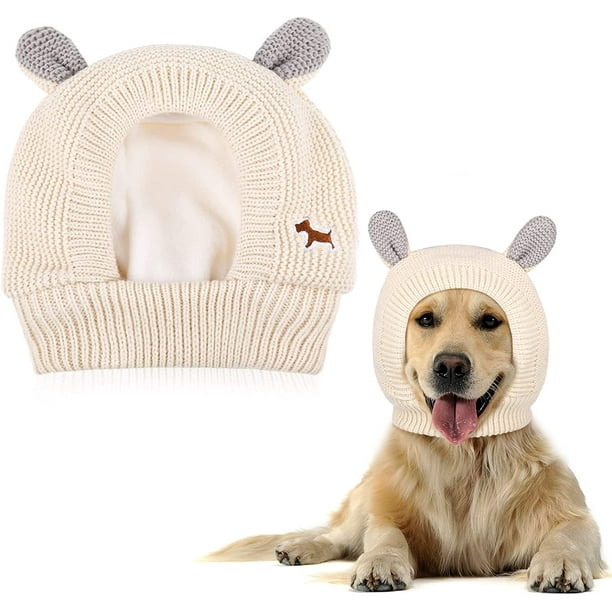 Knitted Dog Hats Ear Cover Pet Ears Warm Dog Ear Muffs Dog Winter Hat
