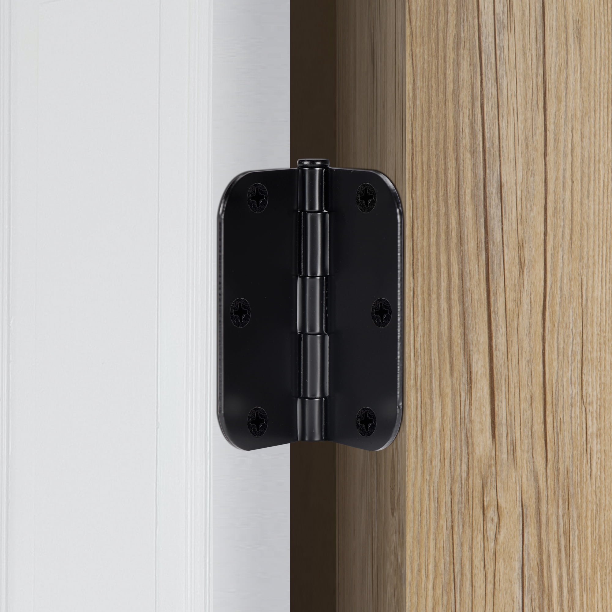 Hyper Tough 3-1/2 in. x 5/8 in. Black Steel Squeak-Free Door Hinge
