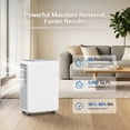 thumbnail image 6 of 30 Pints Dehumidifier for Basement up to 2,000 Sq.Ft, Dehumidifiers for Home with Continuous Drain Hose, 0.5 Gallon Tank, 3 Modes, 2 Speeds, Intelligent Memory Function and Auto Defrost, 6 of 8