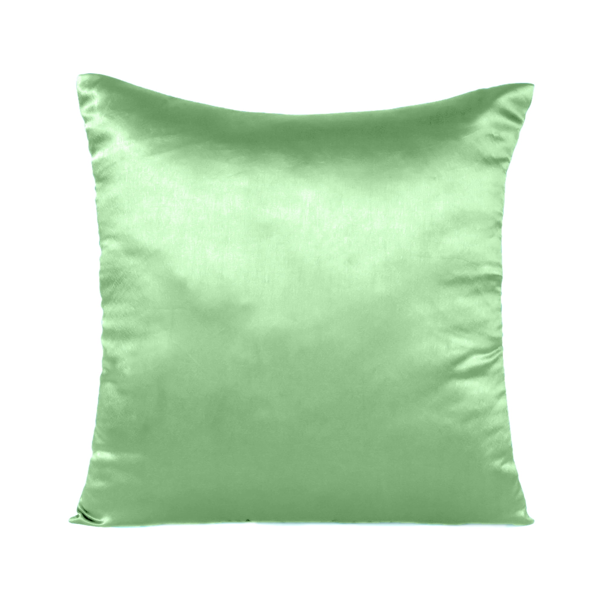 Luxury Plain Dyed Cushion Cover Covers Silk Pillow Case Home Sofa Decor Floor UK 