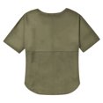 thumbnail image 5 of Women's Round Neck Top Short Sleeve Solid Color Summer Blouse Casual Comfortable Basic Tee for Easy Weekend Style, 5 of 5