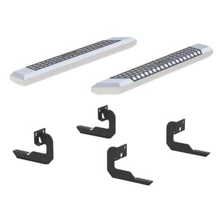 ARIES 2555007 AdvantEDGE Chrome Aluminum 53-Inch Truck Running Boards, Select Ford F-150
