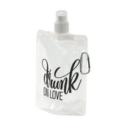Drunk On Love Collapsible Drink Flask - Party Supplies - 12 Pieces