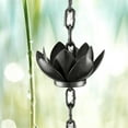 thumbnail image 2 of Regnkedja, Lotus Regnvattenkedja för Hängrännor Utomhus, Regnkedjekoppar för att Ersätta Stuprör, 2 of 4