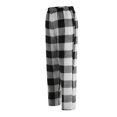thumbnail image 5 of GXWEA Boys Pajama Pants Big Boys Pajamas Size 18-20 Boys Plaid Pants Boys Girls Printed Plaid Pants With Pockets Elastic Waist Plaid Pants For Christmas Black 13-14 Years, 5 of 9