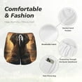 thumbnail image 4 of Balery Lake Meditating Elephant Pantalones cortos deportivos para mujer con forro y dos bolsillos, elásticos, para entrenamiento, gimnasio, yoga-Large, 4 of 7