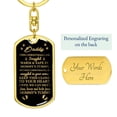 thumbnail image 4 of Daddy To Be, This Christmas I am Snuggled In Mommy's Tummy Luxury Keychain w. Engraving, 4 of 10