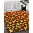thumbnail image 2 of Ahgly Company Indoor Rectangle Patterned Orange Gold Area Rugs, 2' x 3', 2 of 6