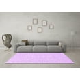 thumbnail image 3 of Ahgly Company Indoor Square Solid Purple Modern Area Rugs, 4' Square, 3 of 4